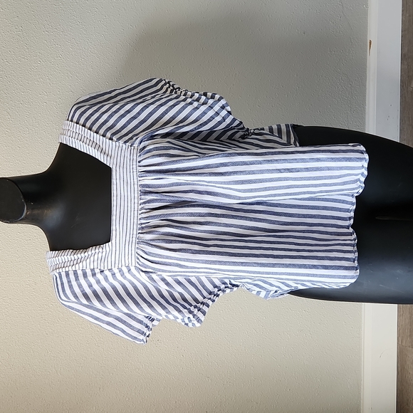 Madewell Butterfly Top in Stripe Play - Picture 4 of 11